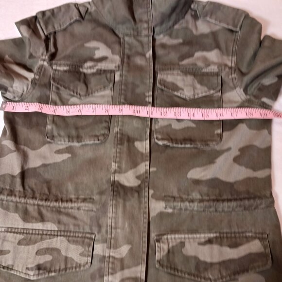 Aeropostale, Camouflage Jacket, Medium, Zip & Snap Front, 100% Cotton, Grunge - Picture 7 of 10